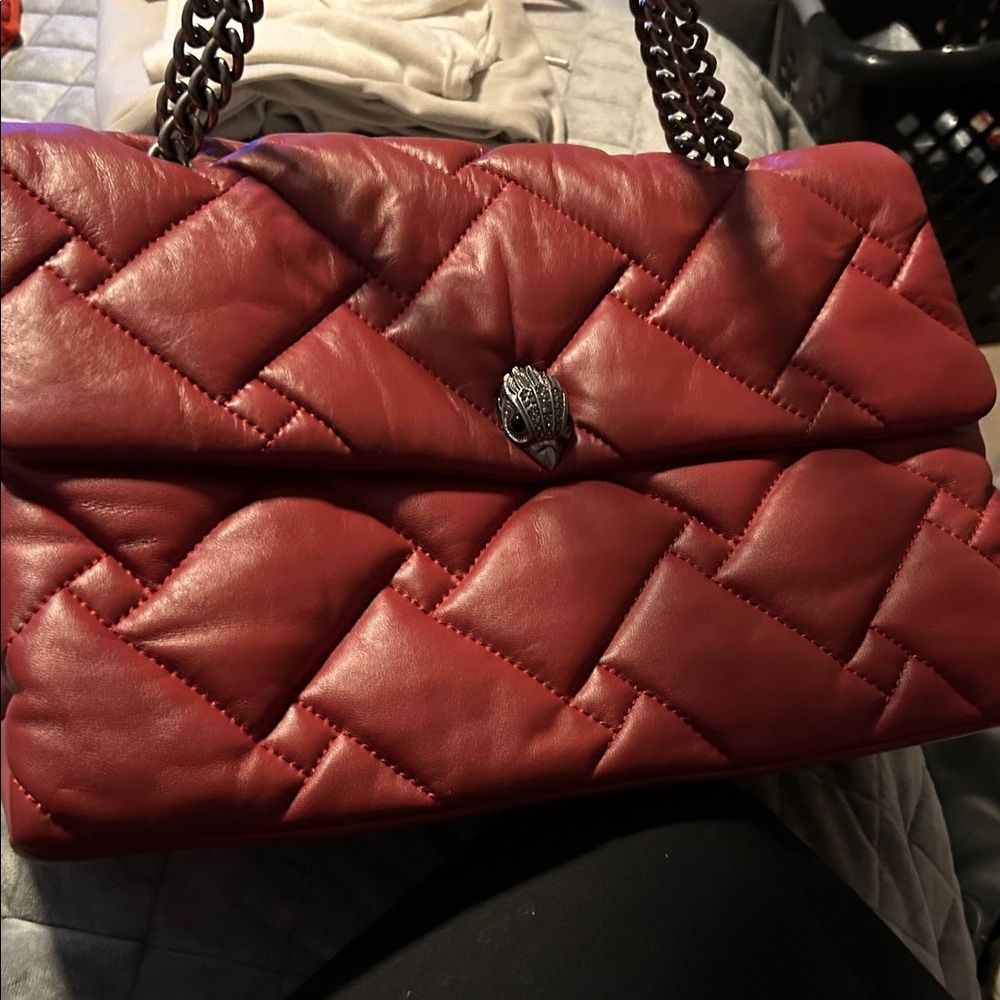 Kurt Geiger Red Quilted Shoulder Bag